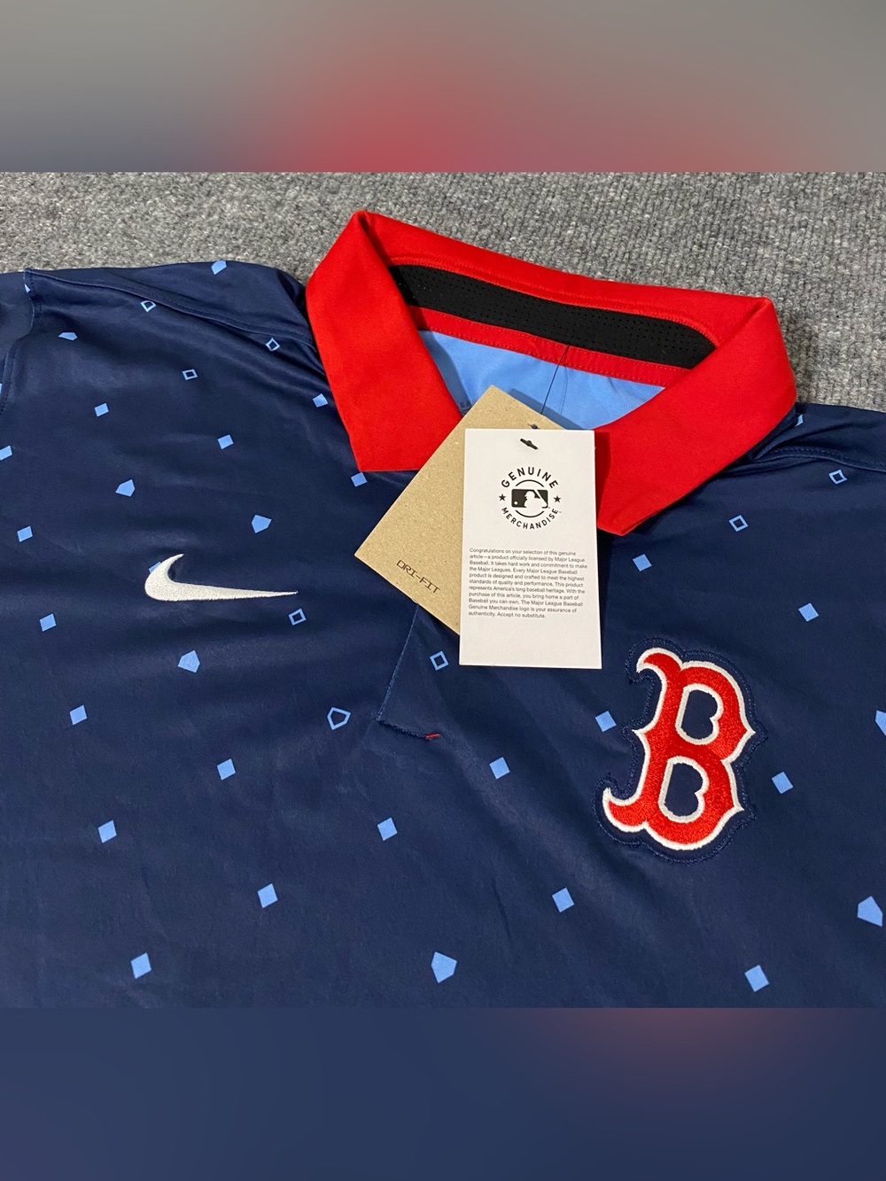Nike Boston Red Sox Vapor Legacy Icon Dri-FIT Polo Men’s XL AOP NWT